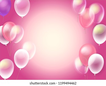 Luftballons. Vektorvorlage für jeden Text