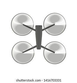 Flying air drone, vector illustration
