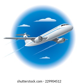 flying airplane