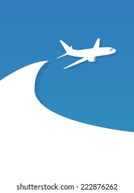Flying airplane banner
