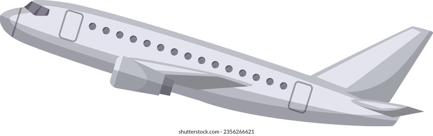 Flying airplane icon. Air passenger travel transport