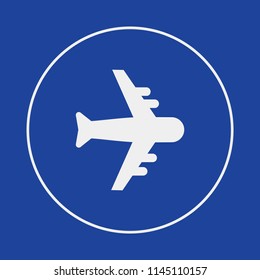 Flying airplane icon.Vector