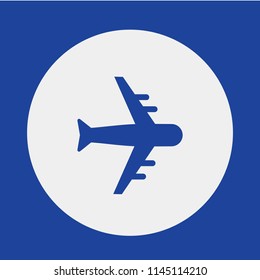 Flying airplane icon.Vector