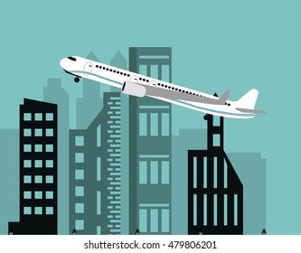 flying airplane image 