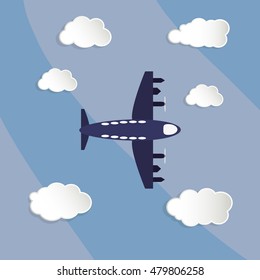 flying airplane image 
