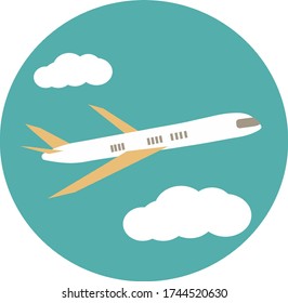 Flying Airplane in the sky
