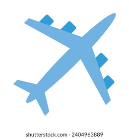 Icono Plano Vector De Avión Volador Para Uso Personal Y Comercial.
