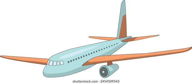 Eine fliegende Flugzeug-Vektorillustration