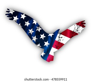 Flying American Eagle