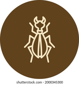 Flying ant, illustration, on a white background.