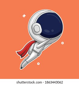 Cute Astronaut Listening Music Cartoon Vector Stock Vector (Royalty ...