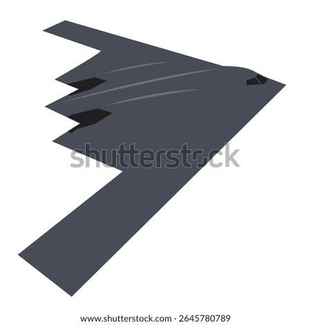 flying B2 spirit bomber vector art