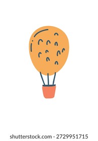 fliegender Ball, der am Himmel schwebt
