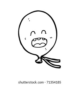 flying balloon cartoon character