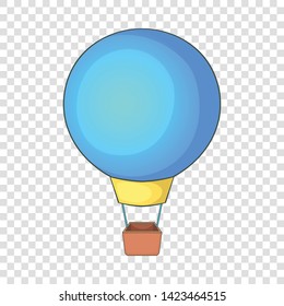 Flying balloon icon. Cartoon illustration of flying balloon vector icon for web
