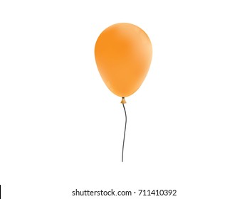 flying balloon isolated on white background.vector