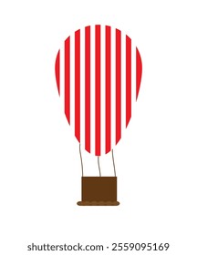 a flying balloon on a white background ,