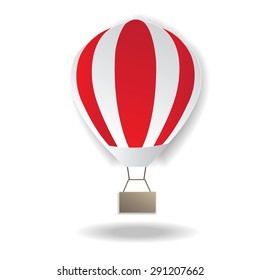 FLYING BALLOON VECTOR ILLUSTRATION