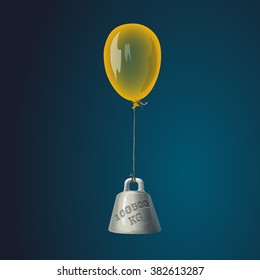 Flying balloon and weight