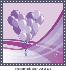 Flying Balloons Heart