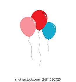 
Flying baloon vector template design