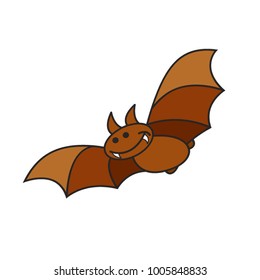 flying bat animal vector cartoon