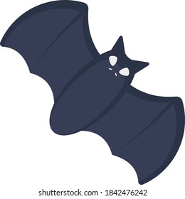 Vektor-Vektorgrafik-Design für Flachbadezettel, Feiertage und Halloween-Symbol auf weißem Hintergrund