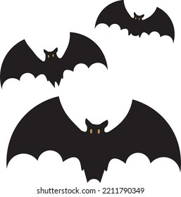 Flying bat funny animal vector design. Isolated in white background.