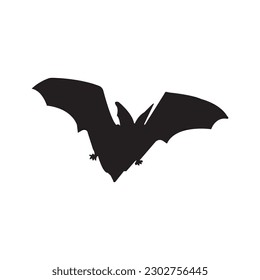 flying bat icon design template vector isolated illustration