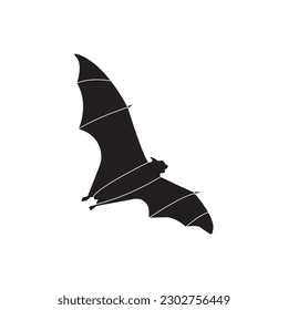 flying bat icon design template vector isolated illustration