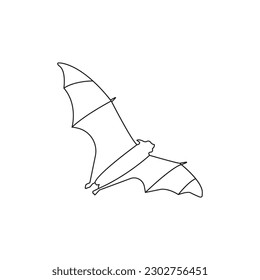 flying bat icon design template vector isolated illustration