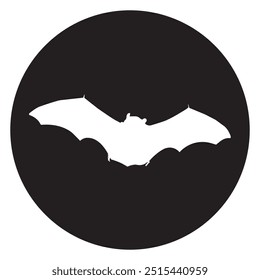 flying bat icon design template vector isolated illustration