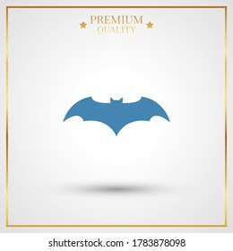 Flying bat icon. Vector illustration EPS 10.