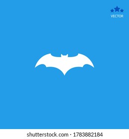 Flying bat icon. Vector illustration EPS 10.