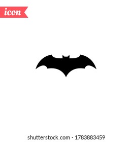 Flying bat icon. Vector illustration EPS 10.