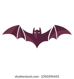 Flying bat icon vector on trendy style for design and print