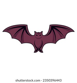 Flying bat icon vector on trendy style for design and print