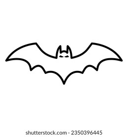 Flying bat icon vector on trendy style for design and print