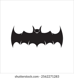 Flying bat icon vector on trendy style for design and print