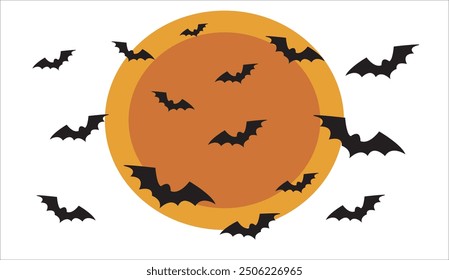 flying bat image. vector illustration.