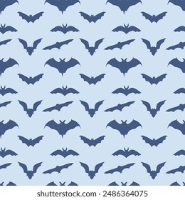 Flying bat Seamless Vector Pattern Design