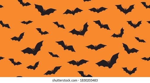 Flying bat set, grunge illustration. Vector.