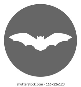 Flying bat. Vector icon.