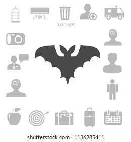 flying bat vector illustration