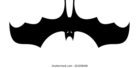 Flying bat. Vector illustration