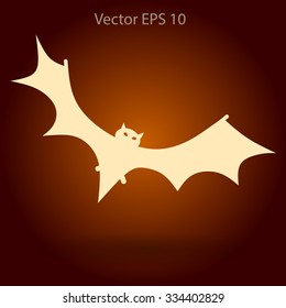 flying bat vector illustration