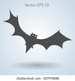 flying bat vector illustration