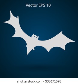 flying bat vector illustration