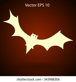 flying bat vector illustration