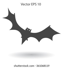 flying bat vector illustration